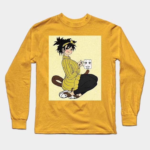 Best Saiyan Mamma Yellow Long Sleeve T-Shirt by TeeJay93